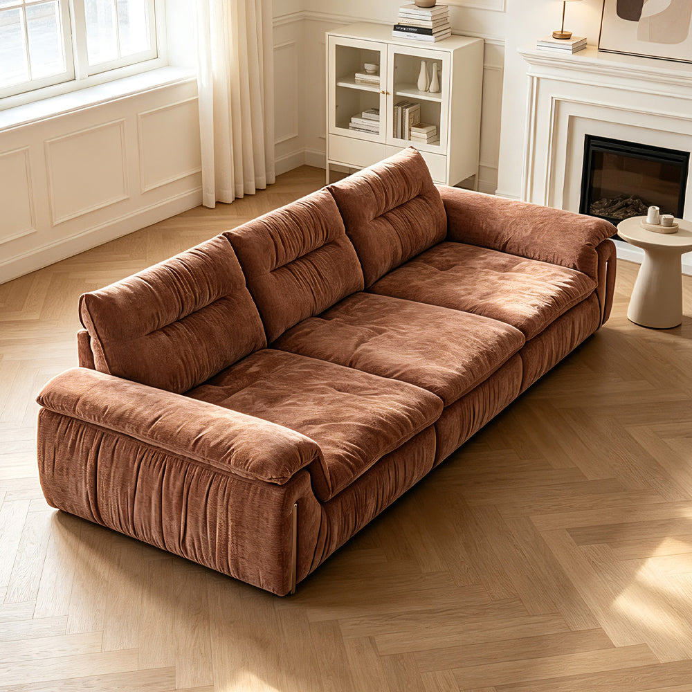 3.2M Chenille Removable Back Sofa