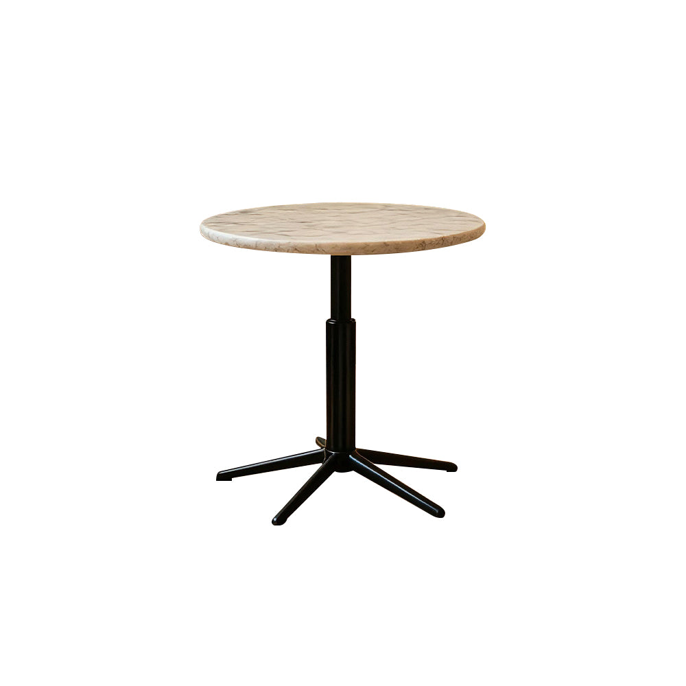 Adjustable Natural Marble Top Round Cabinet