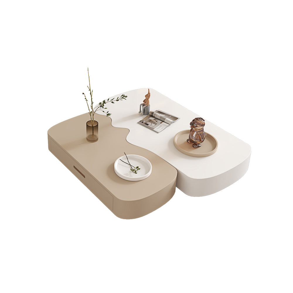 Functional and Chic Irregular-shaped Coffee Table