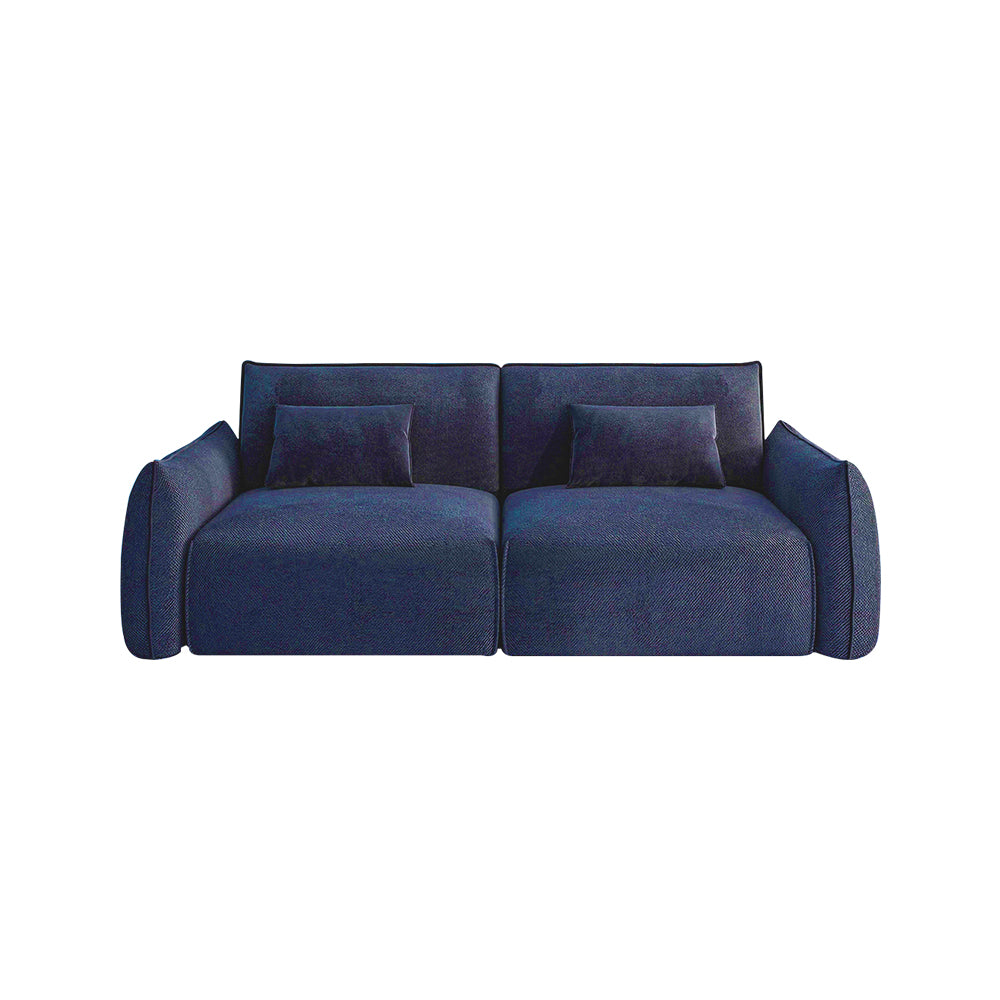 Soft Blue Chenille Fabric Sofa