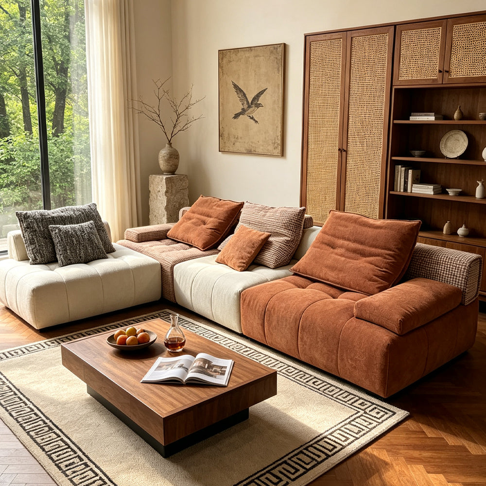 Modular L-Shaped Sectional Sofa