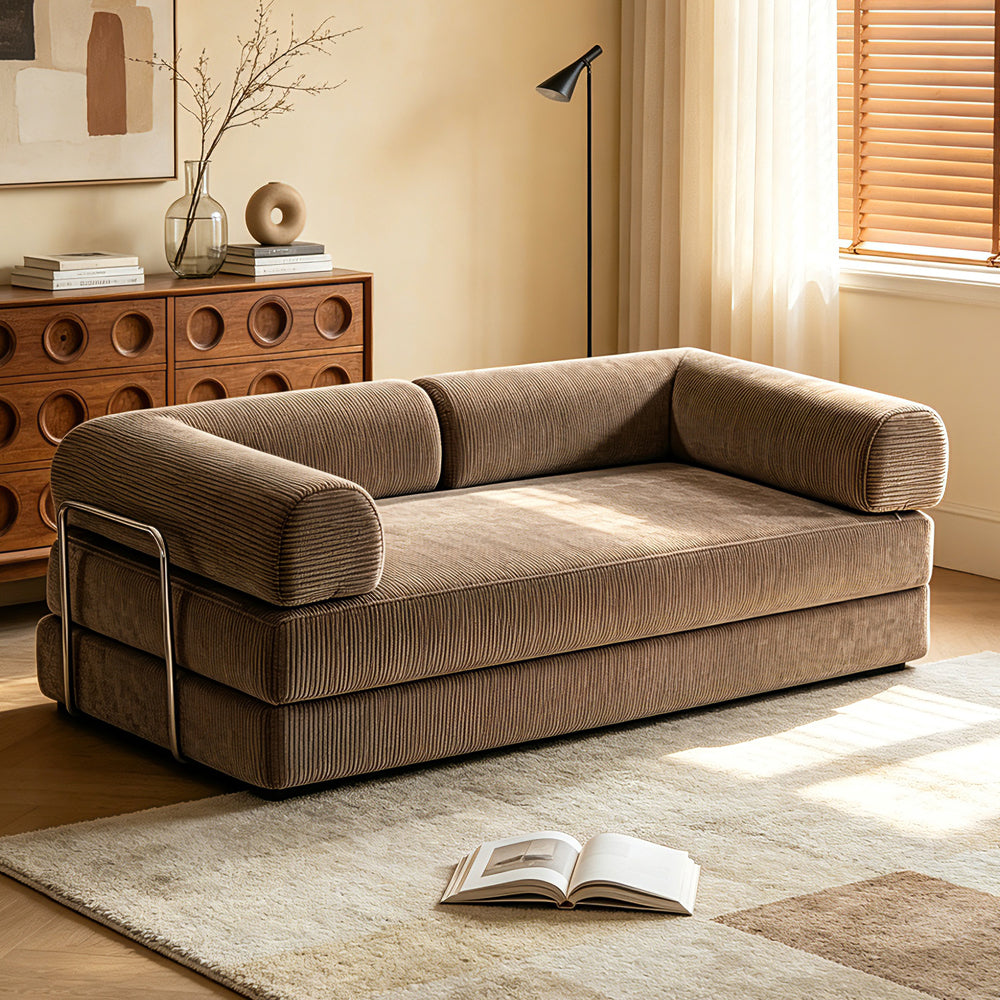 Corduroy Futon Sofa