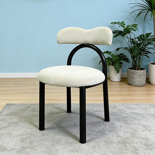 Creamy Butterfly Dining Chair