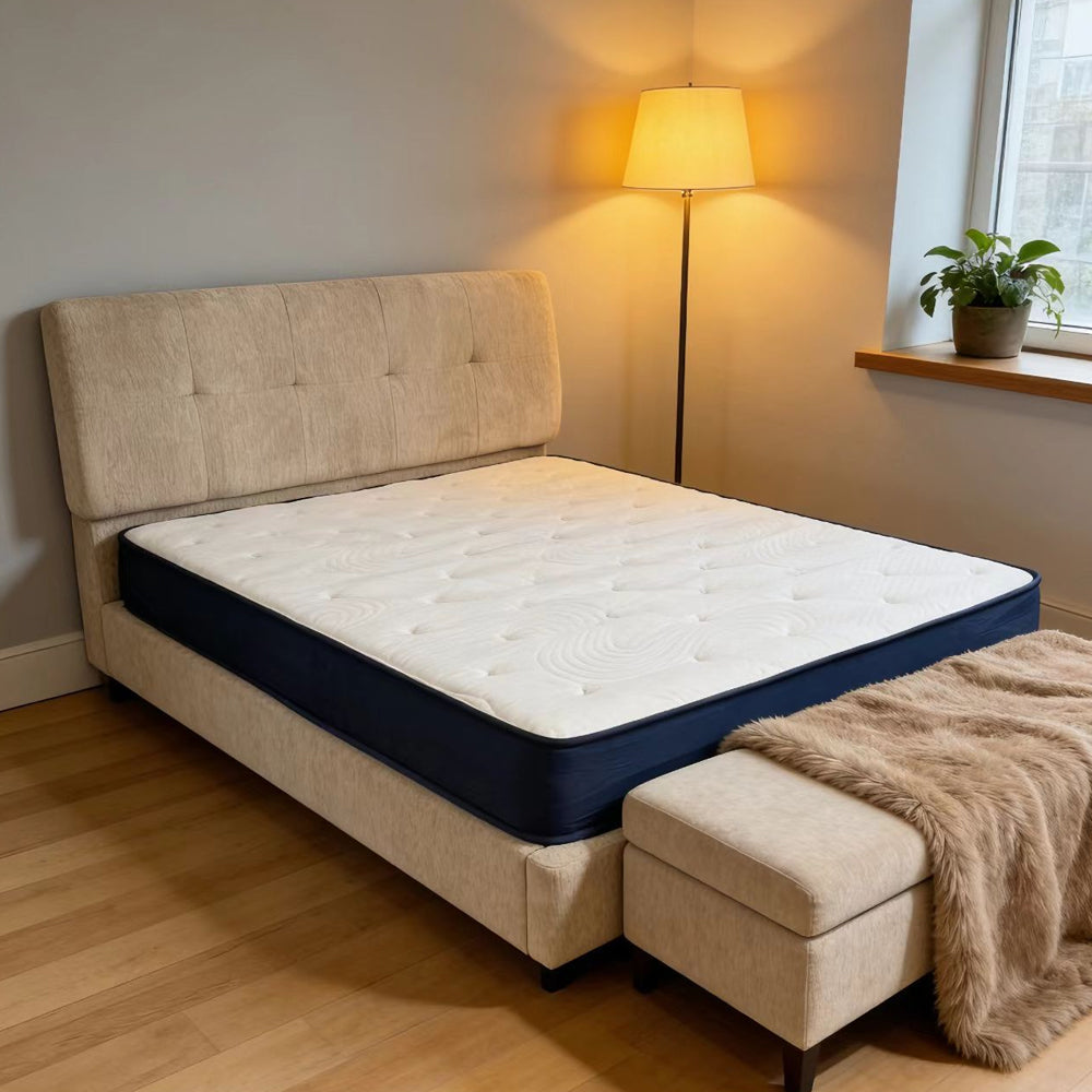 Chenille Puff Pastry Bed Frame