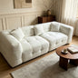 Creamy White Sherpa Fleece Modular Sofa