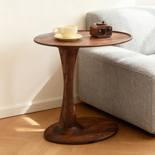 Unique Oval Shaped Wooden Cabinet