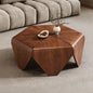 Multi-layer Solid Wood Hexagon Coffee Table