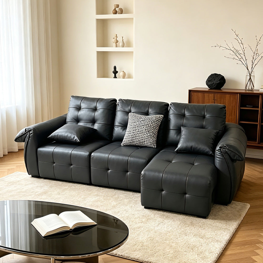 Modern Leather Electric Recliner Sofa