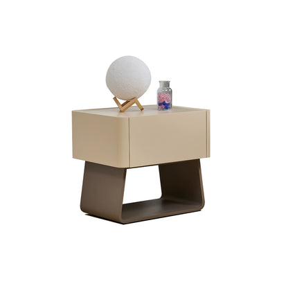 Two-tone Lacquered Bedside Table