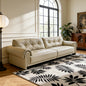 Modern Classic Three-Seater with Rolled Arms Sofa