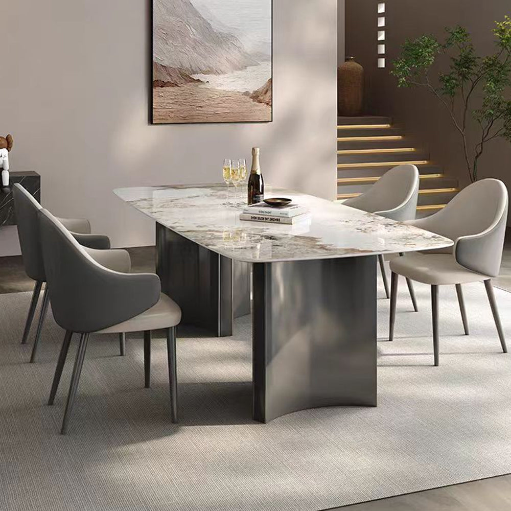 Italian Minimalist 1.6M Rectangular Slate Dining Table