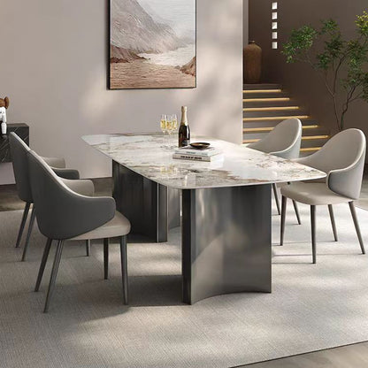 Italian Minimalist 1.6M Rectangular Slate Dining Table