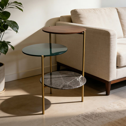 Round Multi Tiered Cabinet