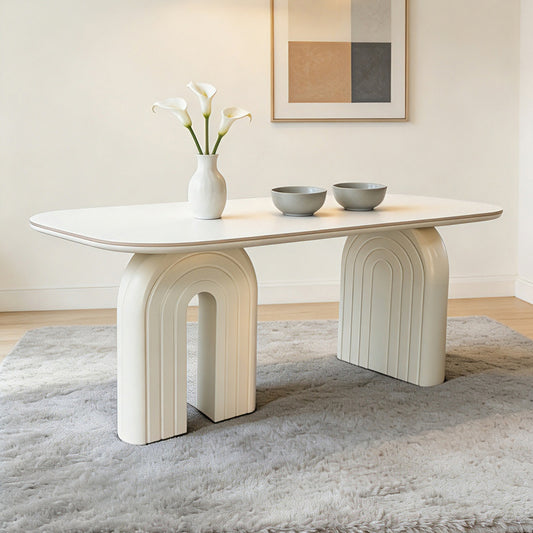 Modern White Dining Table