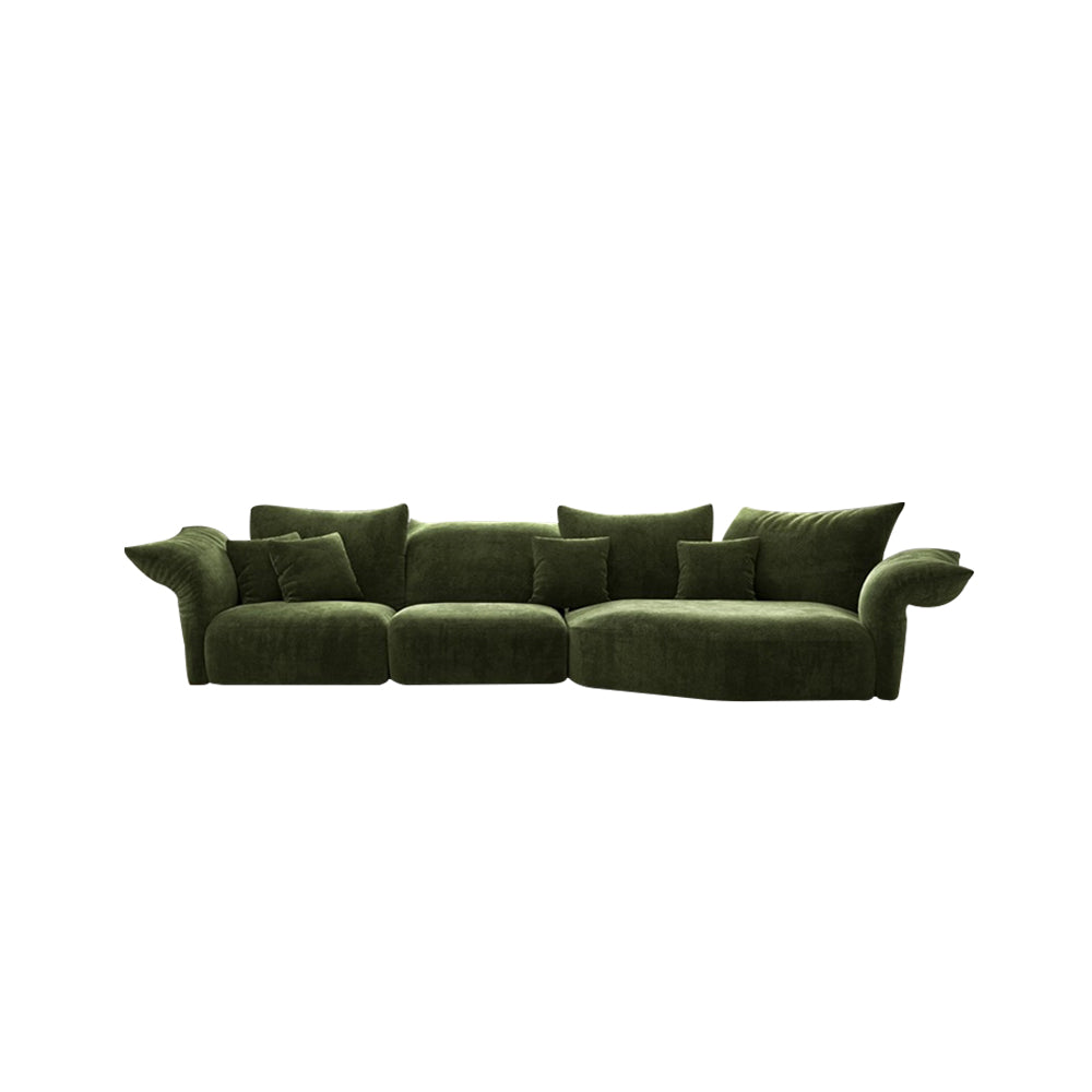 Modern Minimalist Petal Sofa/White/Green