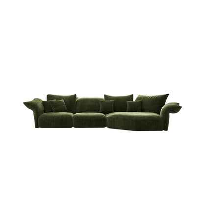 Modern Minimalist Petal Sofa/White/Green