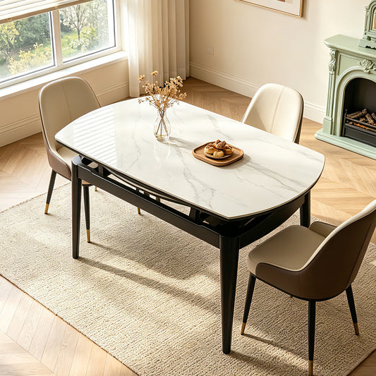 Expandable Dining Table With Slate Top