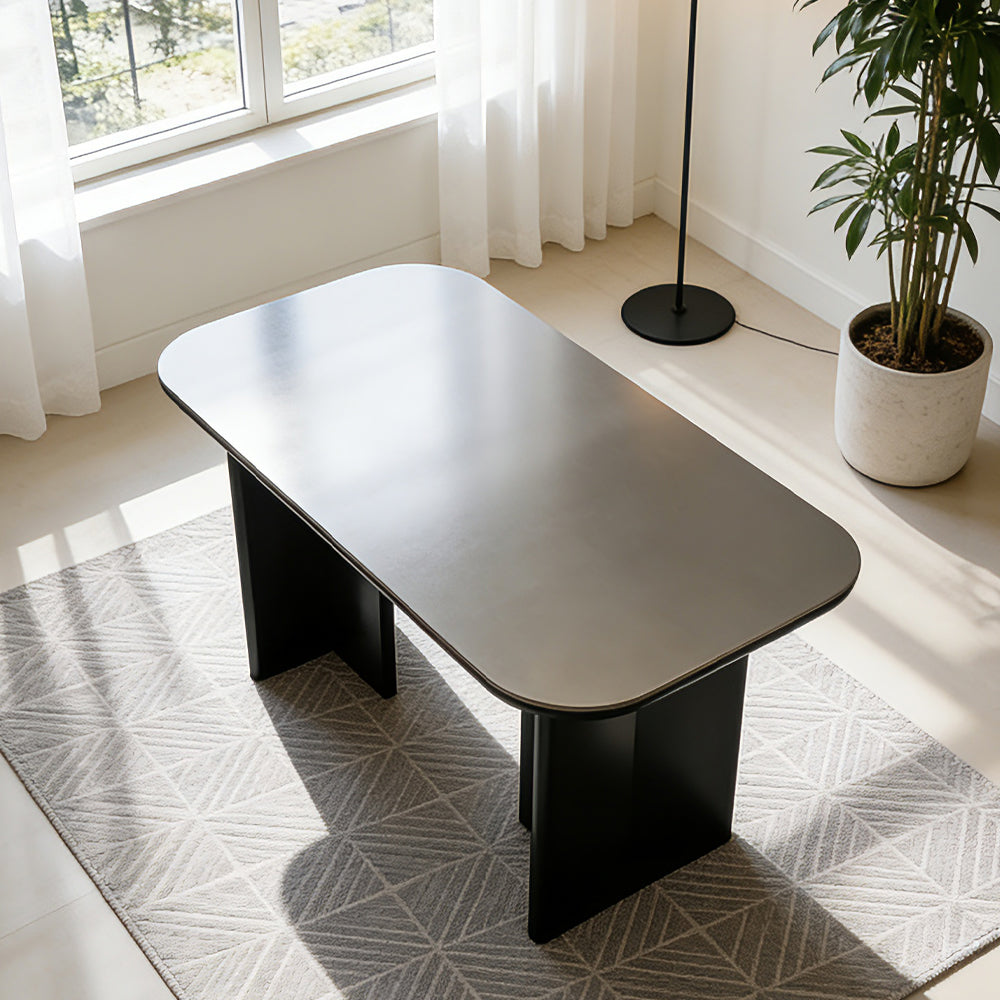 Modern Black Dining Table