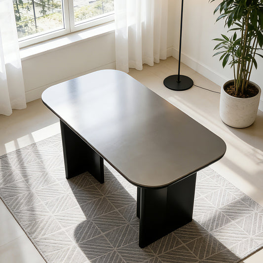 Modern Black Dining Table