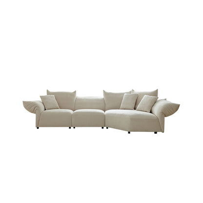 Modern Minimalist Petal Sofa/White/Green