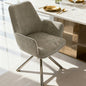 Velvet Fabric Elegance Swivel Dining Chair