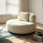 Bouclé  Round  Single Sofa