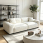 Minimalist White Fabric Modular Sofa