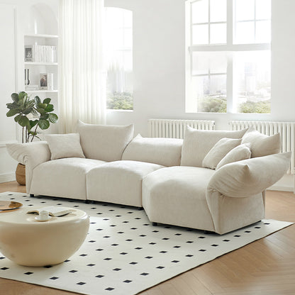 Modern Minimalist Petal Sofa/White/Green