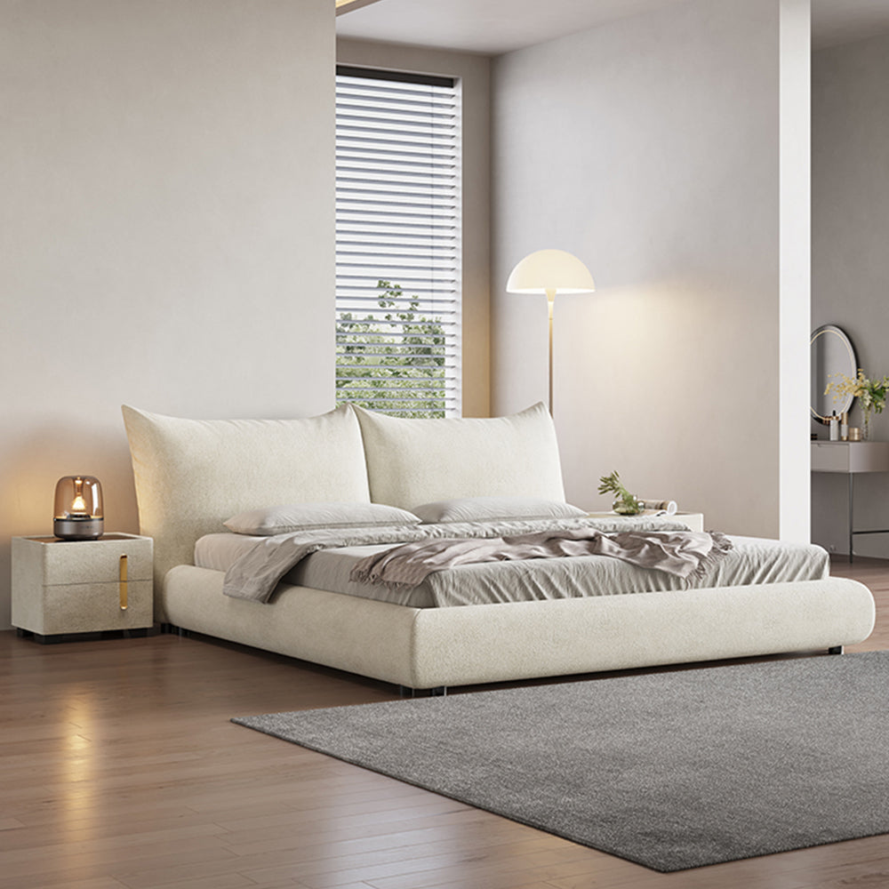 Chenille Floral Velvet Bed Frame