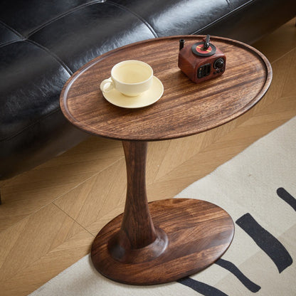 Unique Oval Shaped Wooden Cabinet