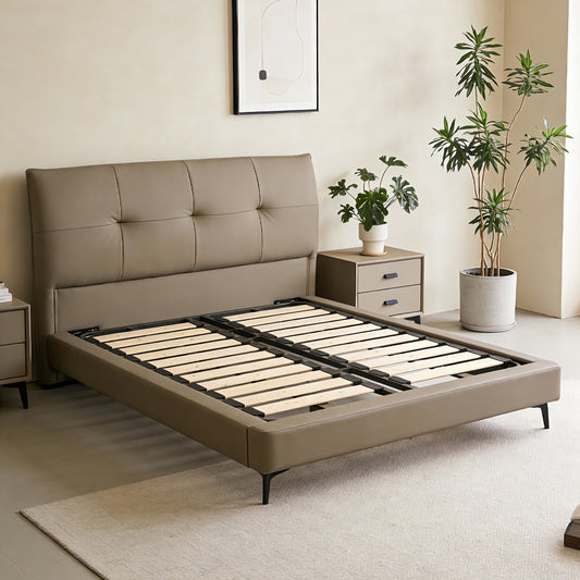 Leather Upholstered Bed Frame