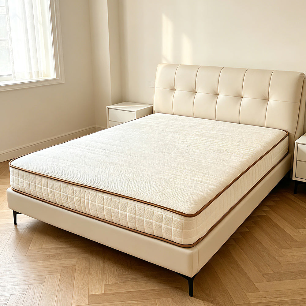 White Knitted Fabric Mattress/King