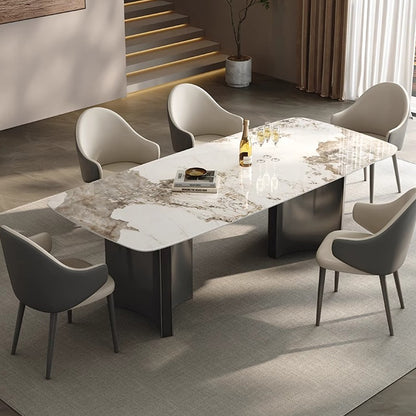Italian Minimalist 1.6M Rectangular Slate Dining Table