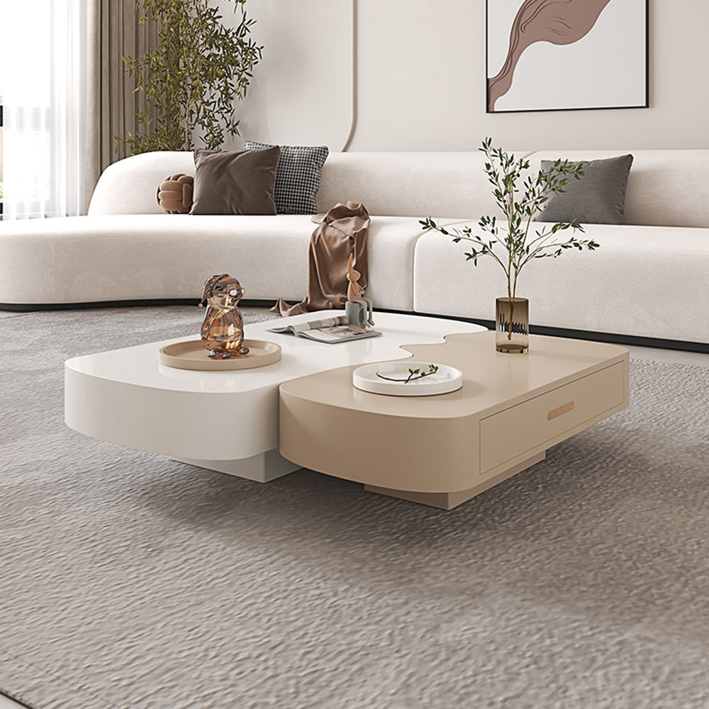 Functional and Chic Irregular-shaped Coffee Table