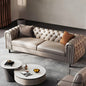 Exquisite Moon Surface Style Leather Sofa/2.4M