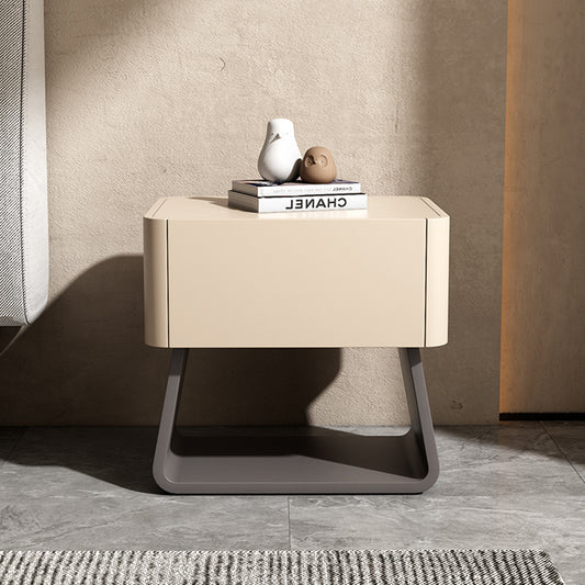 Two-tone Lacquered Bedside Table