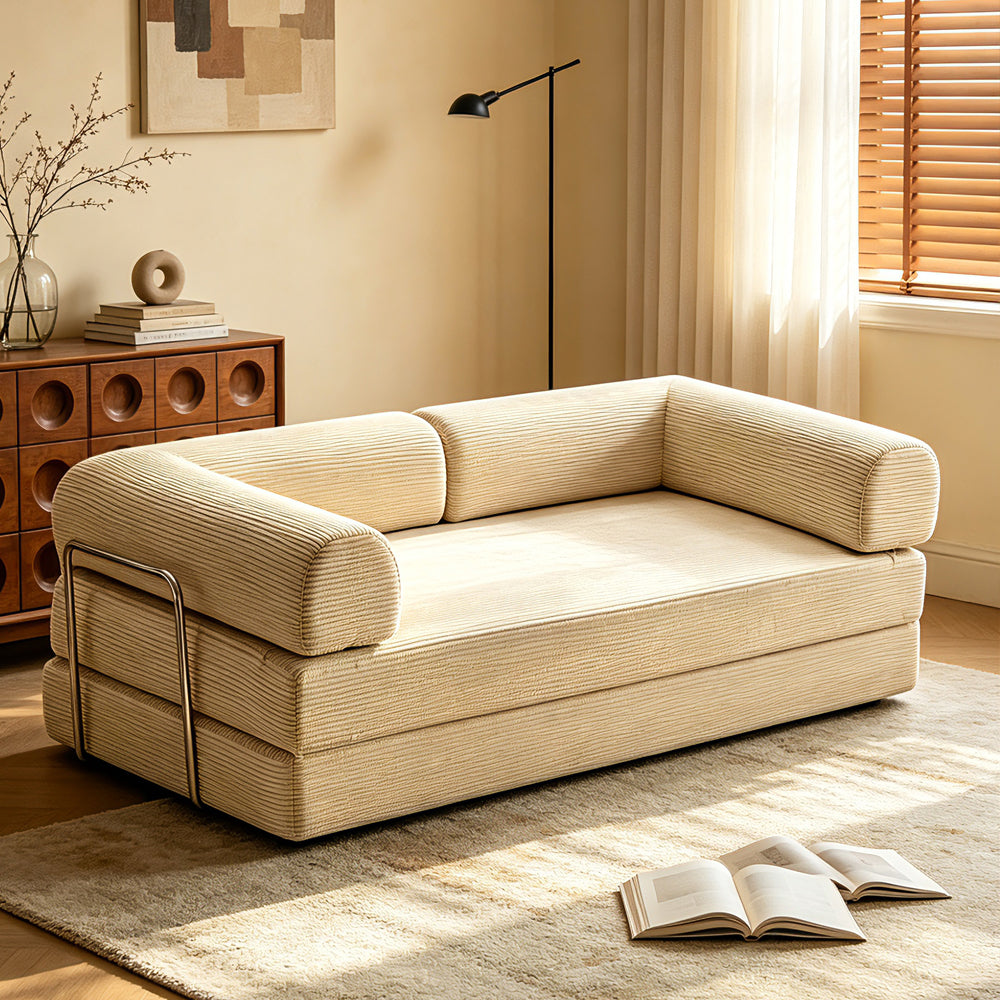 Corduroy Futon Sofa