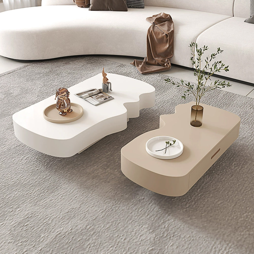 Functional and Chic Irregular-shaped Coffee Table