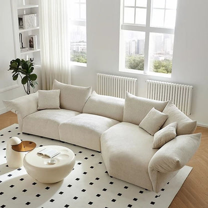 Modern Minimalist Petal Sofa/White/Green