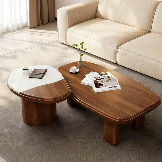 Split Design Wooden Coffee Table