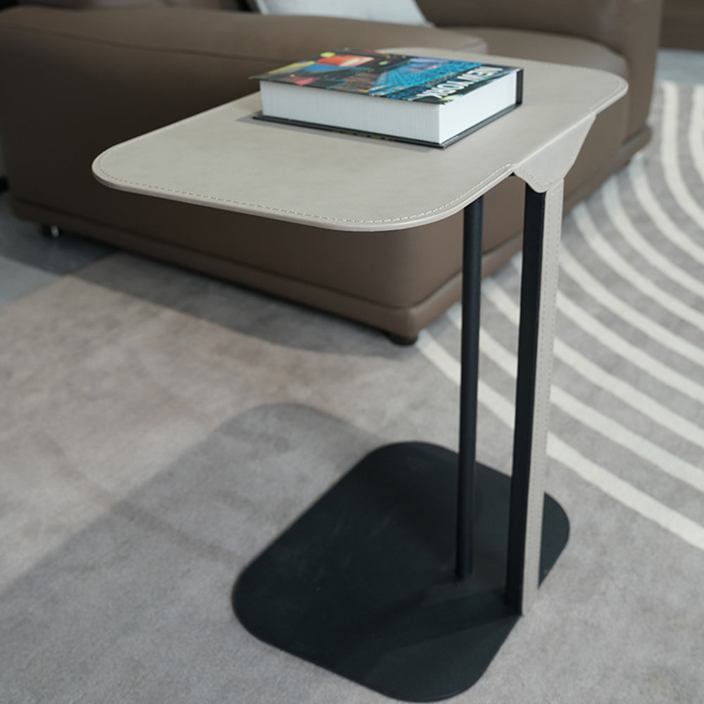 Versatile Orange/Grey Saddle Leather Cabinet