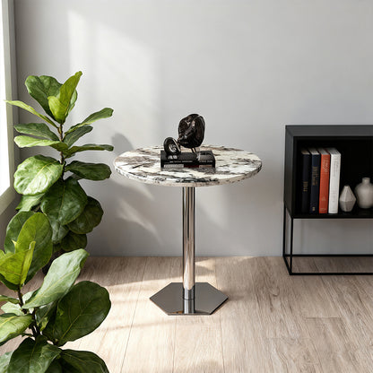 Natural Marble Stainless Steel Leg Cabinet