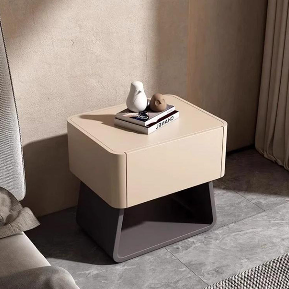 Two-tone Lacquered Bedside Table