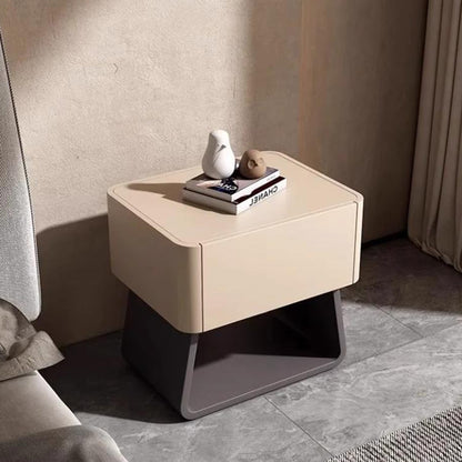 Two-tone Lacquered Bedside Table