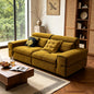 Modern Mustard Yellow Chenille Sofa