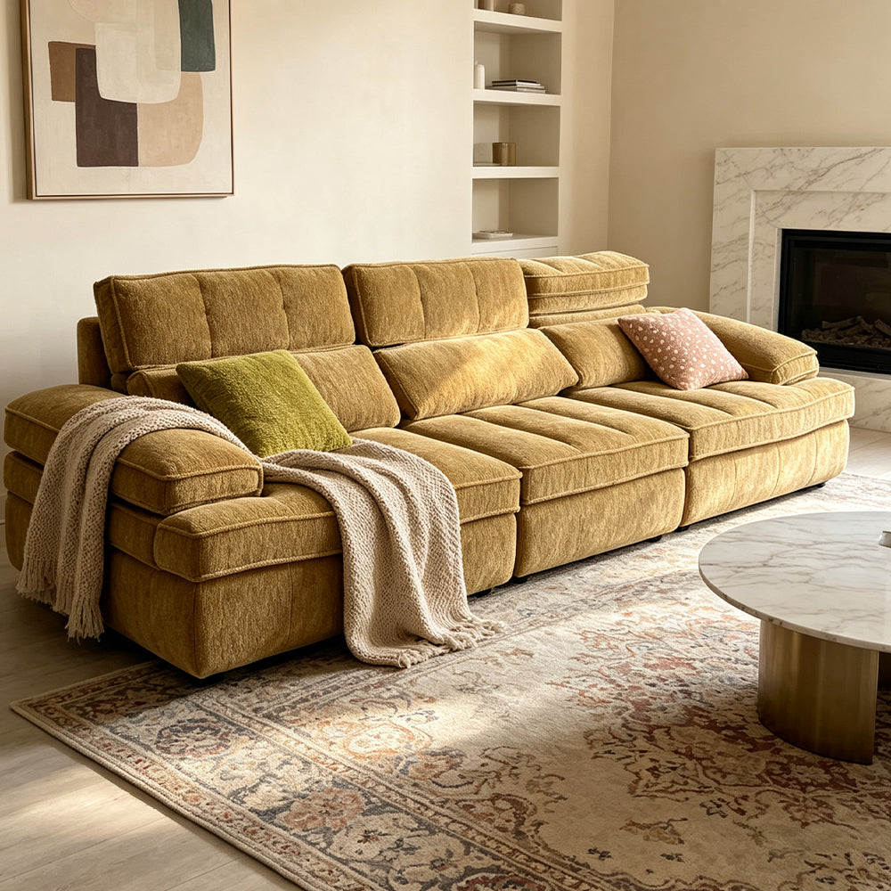3.35M L-Shaped Sectional Sofa