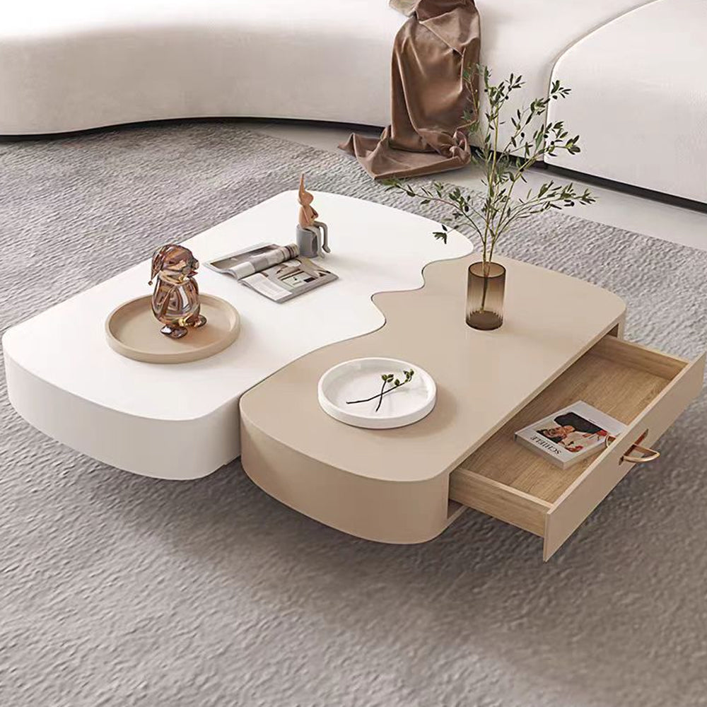 Functional and Chic Irregular-shaped Coffee Table