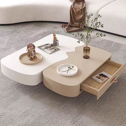 Functional and Chic Irregular-shaped Coffee Table