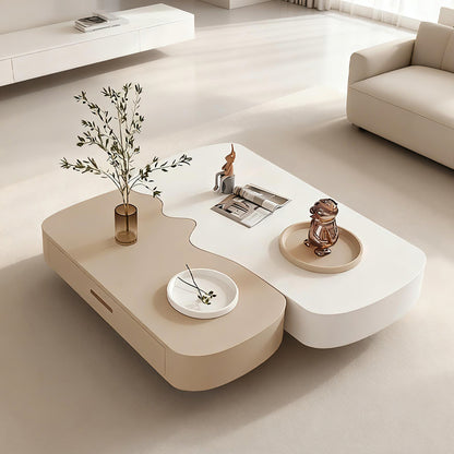Functional and Chic Irregular-shaped Coffee Table