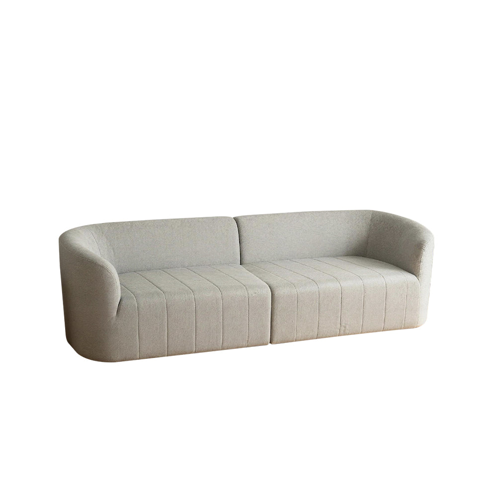 Straight-line Linen Fabric Sofa